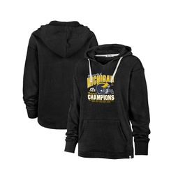 Womens Black Michigan Wolverines College Football Playoff 2023 National Champions Kennedy V-Neck Pullover Hoodie