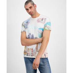Mens Regular-Fit Riviera Graphic T-Shirt
