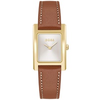 BOSS Womens Lucy Quartz Basic Slim Brown Leather Watch 23mm