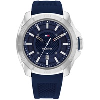 Mens Quartz Blue Silicone Watch 46mm