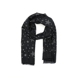 Womens Starlight Sparkle wool Oblong Scarf