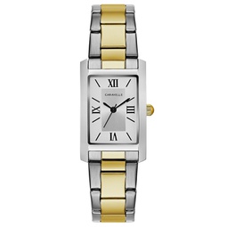 Womens Two-Tone Stainless Steel Bracelet Watch 21x33mm