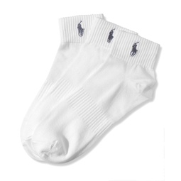 Ralph Lauren Mens Socks Athletic Quarter 3 Pack