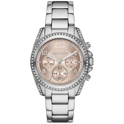 Womens Chronograph Blair Stainless Steel Bracelet Watch 39mm