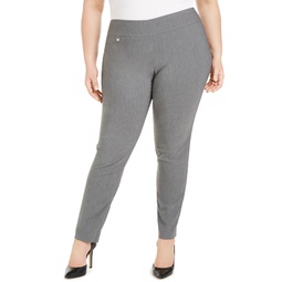 Plus Size Tummy-Control Pull-On Skinny Pants