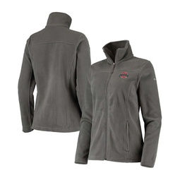 Womens Charcoal Ohio State Buckeyes Give Go Ii Fleece Full-Zip Jacket