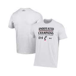 Mens White Cincinnati Bearcats 2021 AAC Football Conference Champions Undefeated T-shirt