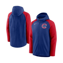 Mens Royal Red Chicago Cubs Authentic Collection Full-Zip Hoodie Performance Jacket