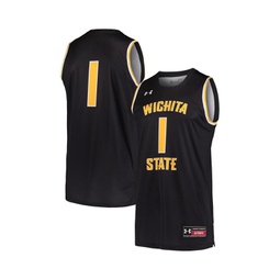 Mens Black #1 Wichita State Shockers Basketball Replica Jersey