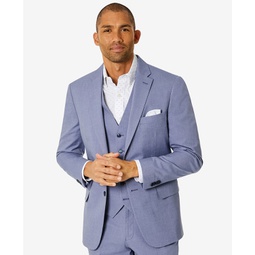 Mens Modern-Fit TH Flex Stretch Chambray Suit Separate Jacket