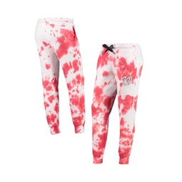 Womens White Red Washington Nationals Melody Tie-Dye Jogger Pants
