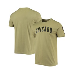 Mens Olive Chicago Cubs Brushed Armed Forces T-shirt