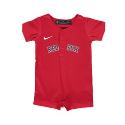 Newborn and Infant Boys and Girls Red Boston Red Sox Official Jersey Romper