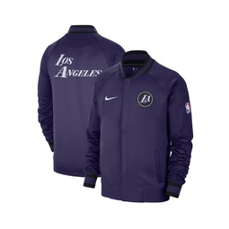 Mens Gray White Los Angeles Lakers 2022/23 City Edition Showtime Thermaflex Full-Zip Jacket