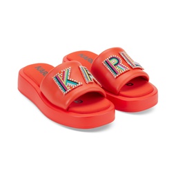 Womens Opal Slip-On Platform Slide Sandals