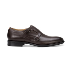 Mens Colby Double-Buckle Monk Strap Dress Shoes