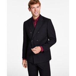 Mens Slim-Fit Double-Breasted Stripe Suit Jacket Created for Macys