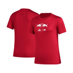 Womens Red New York Red Bulls AEROREADY Club Icon T-shirt