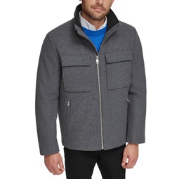 Mens Hipster Full-Zip Jacket with Zip-Out Hood