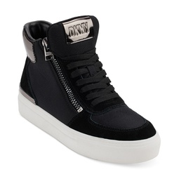 Womens Cindell Lace-Up Zipper High Top Sneakers