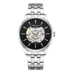 Mens Automatic Silver-Tone Stainless Steel Watch 42mm