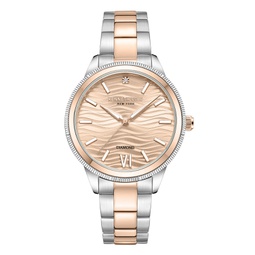 Womens Quartz Two-Tone Stainless Steel Watch 36mm