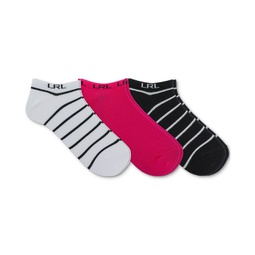 Womens 3-Pk. Patterned Ankle Socks