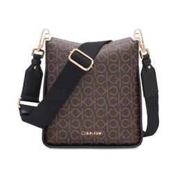 Fay Small Adjustable Signature Crossbody with Magnetic Top Closure