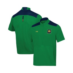 Mens Green Notre Dame Fighting Irish Motivate Half-Zip Jacket