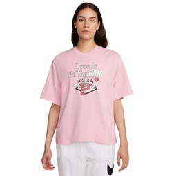 Womens Cotton Sportswear Graphic T-Shirt