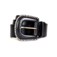 38mm Covered Buckle Leather Belt