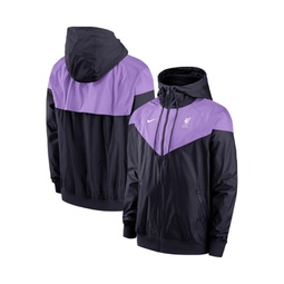 Mens Purple Liverpool Windrunner Hoodie Full-Zip Jacket