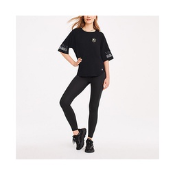 Womens Black Vegas Golden Knights Diana Tri-Blend Oversized T-shirt