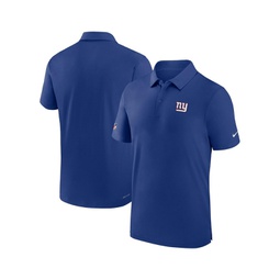 Mens Royal New York Giants Sideline Coaches Dri-FIT Polo Shirt