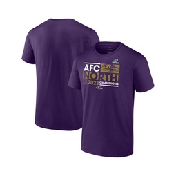 Mens Purple Baltimore Ravens 2023 AFC North Division Champions Big and Tall T-shirt