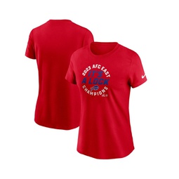 Womens Red Buffalo Bills 2023 AFC East Division Champions Locker Room Trophy Collection T-shirt