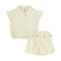 Little Girls Daisy Top and Shorts Set