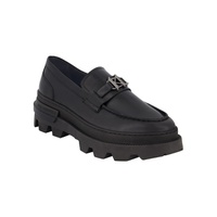 Mens Leather Lug Sole Loafers