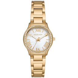 Womens Sage Three-Hand Gold-Tone Stainless Steel Watch 31mm