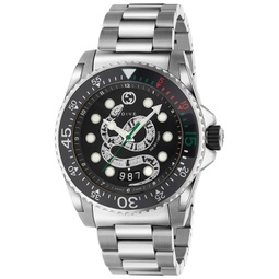Mens Swiss Diver Stainless Steel Bracelet Watch 45mm