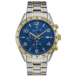 Mens Chronograph Two-Tone Stainless Steel Bracelet Watch 44mm
