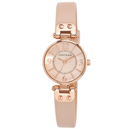 Womens Blush Leather Strap Watch 26mm 10-9442 RGLP
