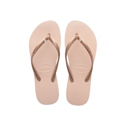 Womens Slim Swarovski Crystal II Flip Flop Sandals