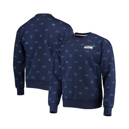 Mens College Navy Seattle Seahawks Reid Graphic Pullover Sweatshirt