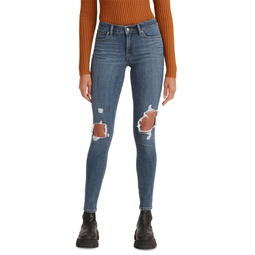 Womens 711 Mid Rise Skinny Jeans