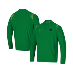 Mens Green Notre Dame Fighting Irish 2021 Sideline Motivate Quarter-Zip Jacket