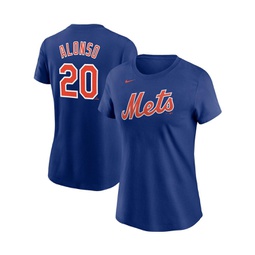 Womens Pete Alonso Royal New York Mets Name and Number T-shirt