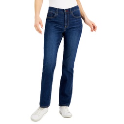 Womens Tribeca TH Flex Straight-Leg Jeans