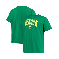 Mens Green Oregon Ducks Big and Tall Arch Over Wordmark T-shirt