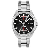 HUGO Mens Expose Stainless Steel Bracelet Watch 44mm